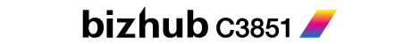Konika minolta printer logo bizhub C3851
